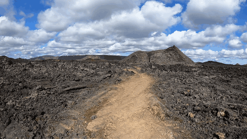 Iceland lava field